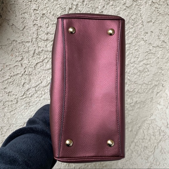 SOLD Coach metallic red crossbody dual purse - Picture 6 of 9